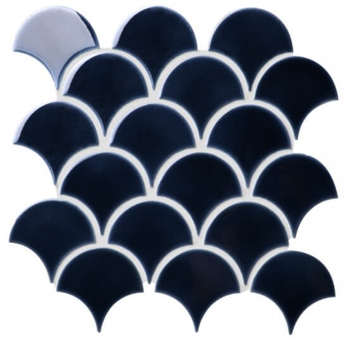 Ca Pietra Atlantis Scallop Porcelain Navy